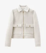 The Christmas Cup Rhiannon Fish White Wool Jacket