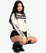 Ultra Game NFL Las Vegas Raiders White Moto Jacket