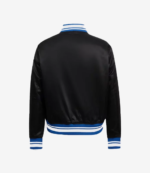 Carlie Irsay-Gordon Indianapolis Colts Black Satin Bomber Jacket For Unisex