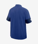 Coach Mike Kafka New York Giants Nike Blue Half-Zip Sideline T-Shirt For Unisex
