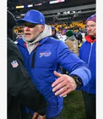 Coach Sean McDermott Buffalo Bills Nike Blue Puffer Jacket For Unisex