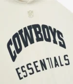 Dallas Cowboys Fear of God Essentials Cream & Heather Gray Sport Hoodie For Unisex