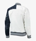Dallas Cowboys White Satin Jacket For Unisex