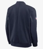 Denver Broncos Coach Sean Payton Nike 2025 Sideline Navy Blue Bomber Jacket For Unisex