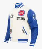 Detroit Pistons Pro Standard Modern Originals Varsity Jacket For Unisex