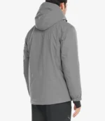 Grey Hooded Parka Winter Jacket For Unisex