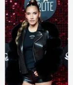 India Martínez Billboard No. 1s Leather Black Jacket