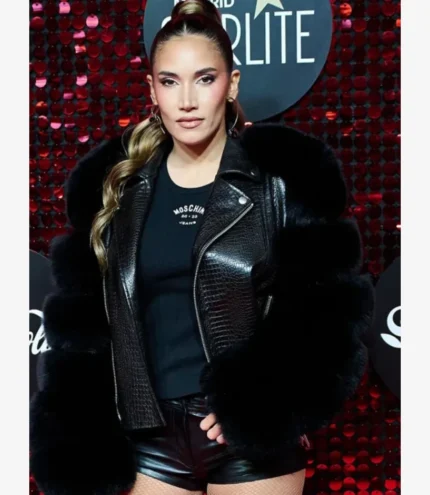 India Martínez Billboard No. 1s Leather Black Jacket