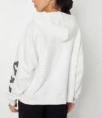 Max Women New York 1986 Hooded Printed Sweatshirt White For Unisex