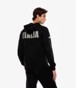 Milano Cortina 2026 Winter Olympics Team Italy EA7 Emporio Armani Fleece Pullover Black Hoodie For Unisex