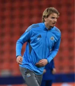 Newcastle United 2025-26 Players Range Blue Half Zip Long Sleeves T-Shirt Top For Unisex