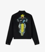 OVO Marvel Ghost Rider Black Denim Moto Jacket