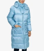 Philippa Dunne Amandaland S01 Anne Flynn Blue Puffer Jacket For Unisex