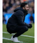 Premier League 2025 Ruben Amorim Black Parka Jacket For Unisex