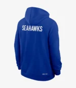 Seattle Seahawks Sideline 2025 Riq Woolen Blue Hoodie For Unisex