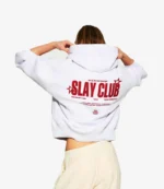 Slay Club Oversized Hoodie Heather Grey For Unisex