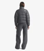 The North Face X Skims 2000 Retro Nuptse Gunmetal Puffer Jacket For Unisex