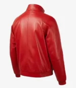 Marty Supreme Timothee Chalamet Red Leather Jacket For Unisex