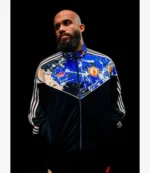 Unisex 2026 Manchester United x Adidas Stone Roses Black Track Jacket