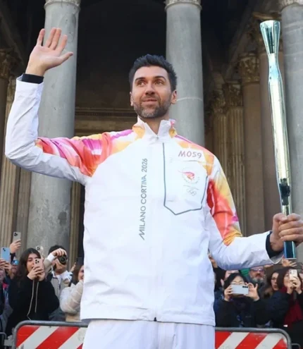 2026 Winter Olympics Milano Cortina Torchbearer Zipper Jacket