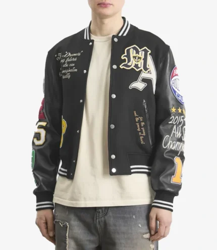 AMIRI Varsity Black Patch Jacket