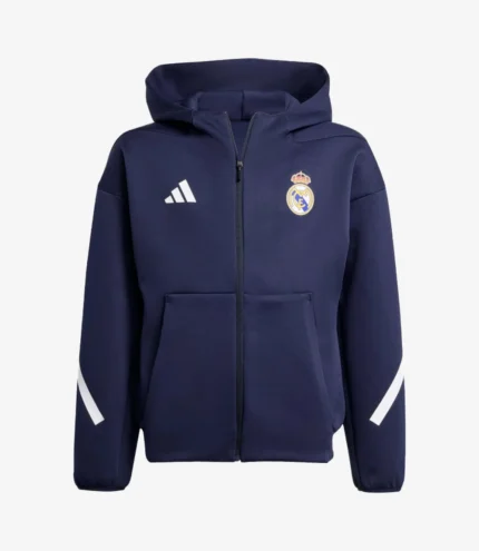 Unisex Adidas 2025-26 Real Madrid Youth Anthem Jacket