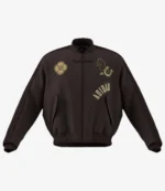 Unisex Adidas Chinese New Year 2026 3 Stripes Modern China Brown Padded Bomber Jacket