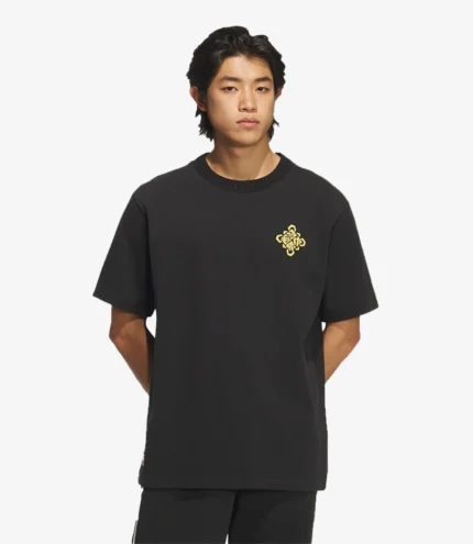 Unisex Adidas Crewneck T-Shirt in Black & White – LNY SS26