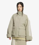 Adidas Premium 3-Stripes Oversized 3S Padded Jacket
