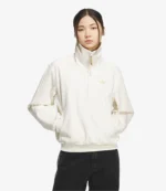 Adidas SS26 Lunar New Year Halfzip Fleece Sweatshirt in Cream For Unisex