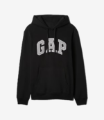 Unisex Arch Logo GAP Black Hoodie