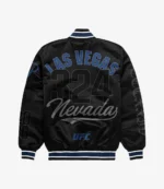 Black UFC 324 Las Vegas Full-Snap Bomber Jacket