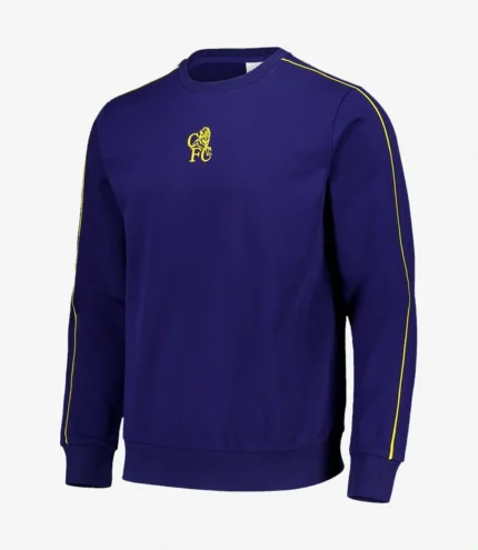 Unisex Chelsea Retro Crest Navy Sweatshirt