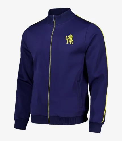 Unisex Chelsea Retro Crest Navy Track Jacket
