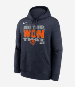 Chicago Bears NFC North Champions Trophy 2025 Navy Blue Hoodie 2