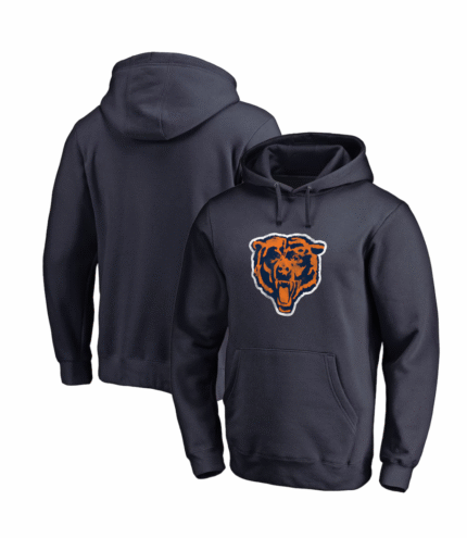 Chicago Bears Splatter Logo Pullover Hoodie 1