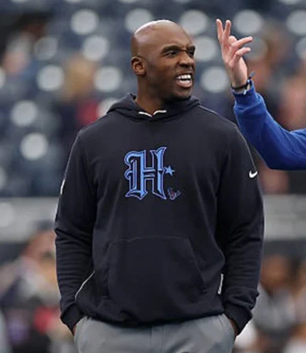 Unisex Coach DeMeco Ryans Houston Texans Nike Alt Offensive Set Play Black Pullover Hoodie