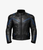 Unisex Cyberpunk Urban Black Biker Leather Jacket