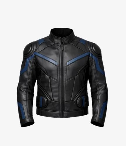 Unisex Cyberpunk Urban Black Biker Leather Jacket