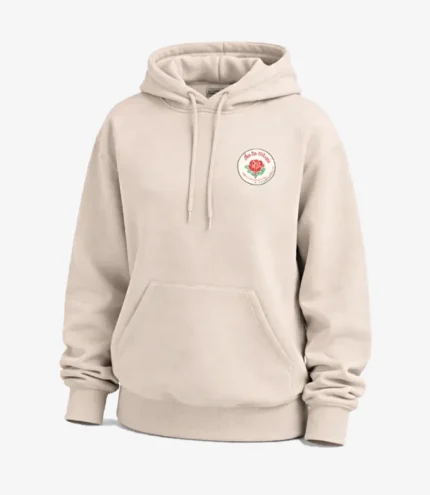 De La Rosa Mazapan Beige Pullover Hoodie in Fleece