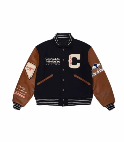 Unisex F1 ( Las Vegas Cherry Nevada ) Cherry LA x Red Bull Racing Varsity Bomber Jacket