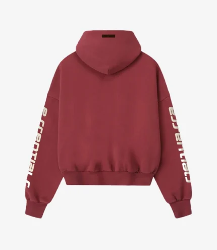 Fear Of God Essentials Cropped Relaxed Pullover Hoodie