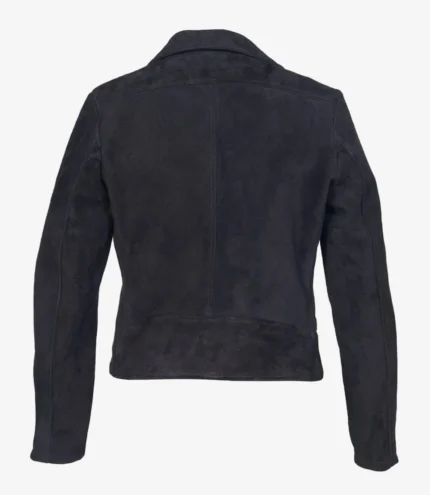 Fitted Suede Motorcycle Jacket