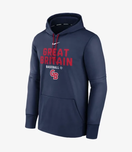 Great Britain Baseball Nike 2026 World Baseball Classic Authentic Collection Therma Hoodie