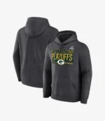 Unisex Green Bay Packers 2025 Playoffs Ready Charcoal Black Pullover Hoodie