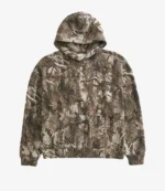 Unisex Hollister Camo Boxy Grey Hoodie Pullover Style