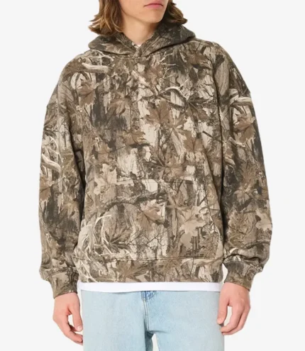 Hollister Camo Boxy Grey Hoodie Pullover Style
