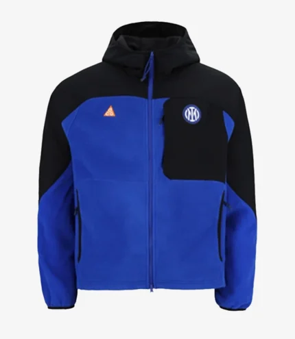 Unisex Inter Milan x Nike ACG Hooded Wolftree Jacket 2025-26 in Blue & Black