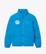 Lacoste x Olympic Heritage Cortina d’Ampezzo 1956 Collection Mens Blue Full Zip Puffer Jacket