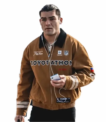 Los Angeles Rams Puka Nacua Toyota USA Toyotathon Brown Cotton Jacket